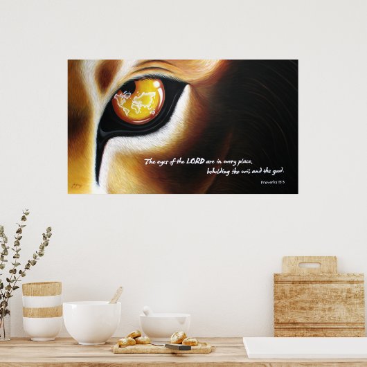 Ogen van de Heer (Poster) Poster (Keuken)