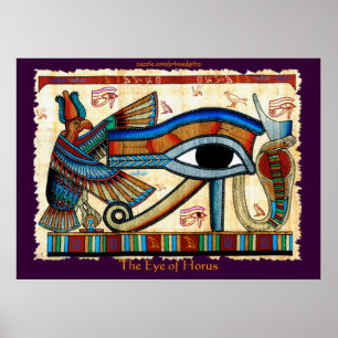 OGEN VAN DE HORUS Egyptische kunst Poster