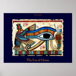 OGEN VAN DE HORUS Egyptische kunst Poster