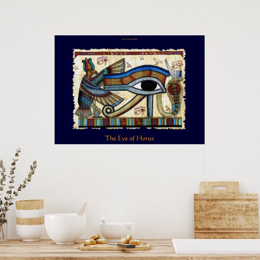 OGEN VAN DE HORUS Egyptische kunst Poster (Keuken)