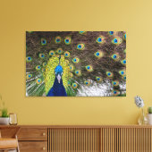Ogen van de pauw canvas afdruk (Insitu (Woonkamer))