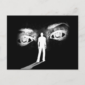 Ogen van de postkaart voor godin (zwart)