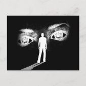 Ogen van de postkaart voor godin (zwart) (Voorkant)