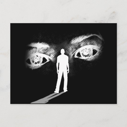 Ogen van de postkaart voor godin (zwart) (Voorkant)