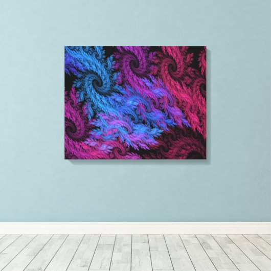 Ogen van de Stormen Canvas Print (Insitu (Houten vloer))