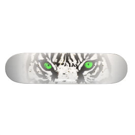 OGEN VAN DE TIGER SKATEBOARD - WITTE TIGER ONTWERP