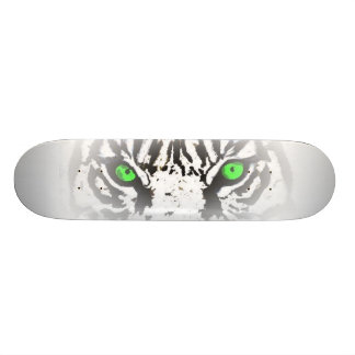 OGEN VAN DE TIGER SKATEBOARD - WITTE TIGER ONTWERP