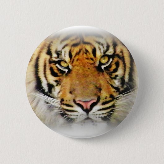 Ogen van de tijger, Love_ Ronde Button 5,7 Cm (Voorkant)