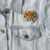 Ogen van de tijger, Love_ Ronde Button 5,7 Cm (In situ)