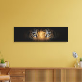 Ogen van een tijgerpanoramisch canvas afdruk (Insitu (Woonkamer))
