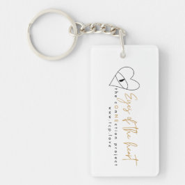 Ogen van het hart acryl sleutelhanger