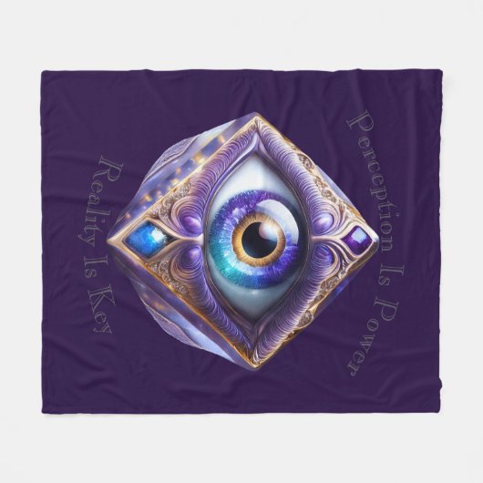 Ogen van het heelal 08a fleece deken (Voorkant (Horizontaal))