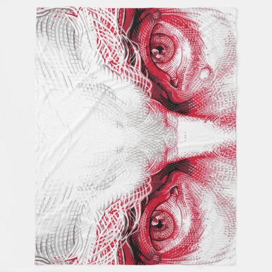 Ogen van het oude kwaad - Red Warning Fleece Deken (Voorkant)