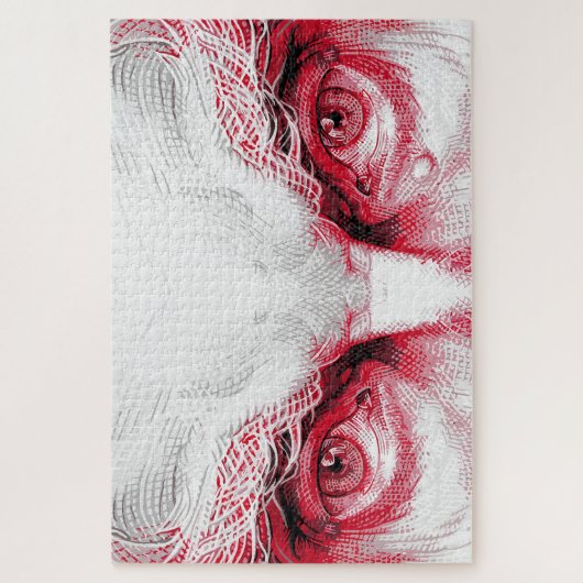 Ogen van het oude kwaad - Red Warning Legpuzzel (Verticaal)