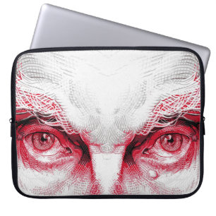 Ogen van het Oude Kwaad – Rode Waarschuwing Laptop Sleeve