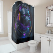 Ogen van het Universum Pitbull 04a Douchegordijn (In situ)