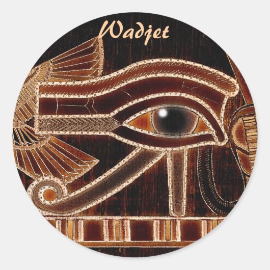 OGEN VAN HORUS Wadjet Egyptian Art Stickers (Voorkant)