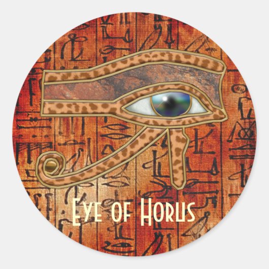 OGEN VAN HORUS Wadjet Egyptian Art Stickers (Voorkant)