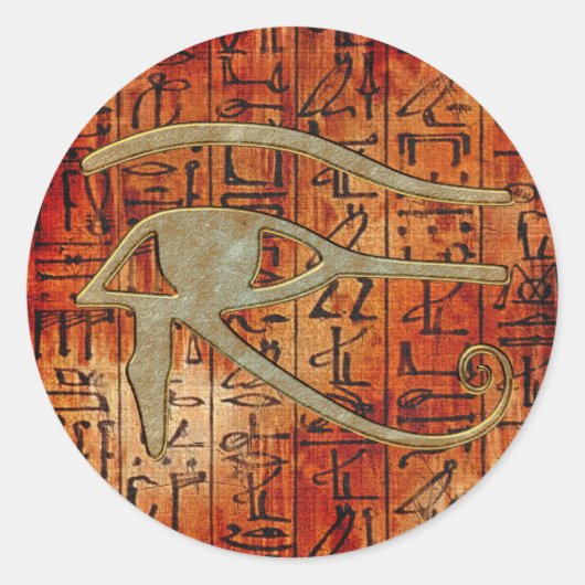 OGEN VAN HORUS Wadjet Egyptian Art Stickers (Voorkant)