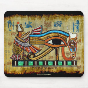 OGEN VAN HORUS, WADJET Egyptische Art Mousepad Muismat
