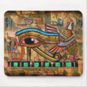 OGEN VAN HORUS, WADJET Egyptische Art Mousepad Muismat (Voorkant)