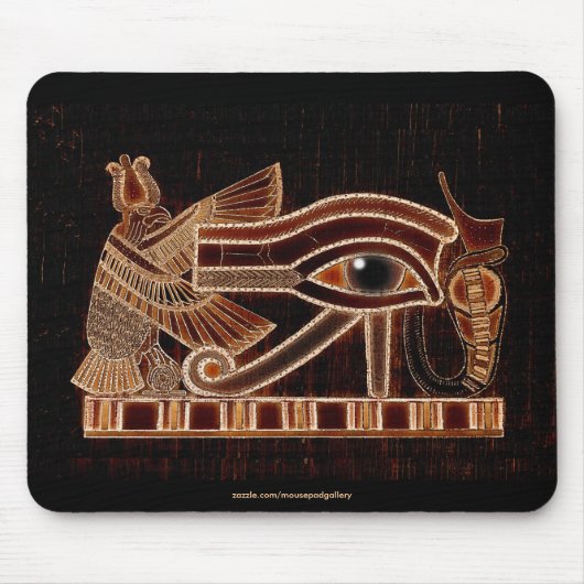 OGEN VAN HORUS, WADJET Egyptische Art Mousepad Muismat (Voorkant)