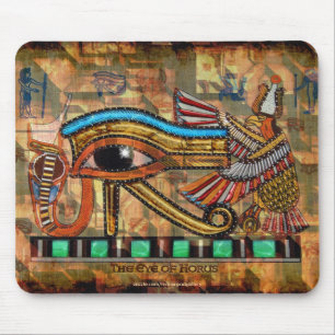 OGEN VAN HORUS, WADJET Egyptische Art Mousepad Muismat