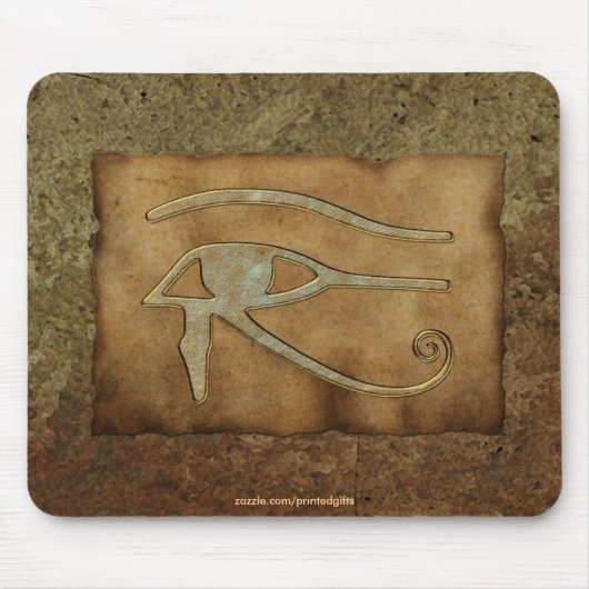OGEN VAN HORUS, WADJET Egyptische Mousepad Muismat (Voorkant)