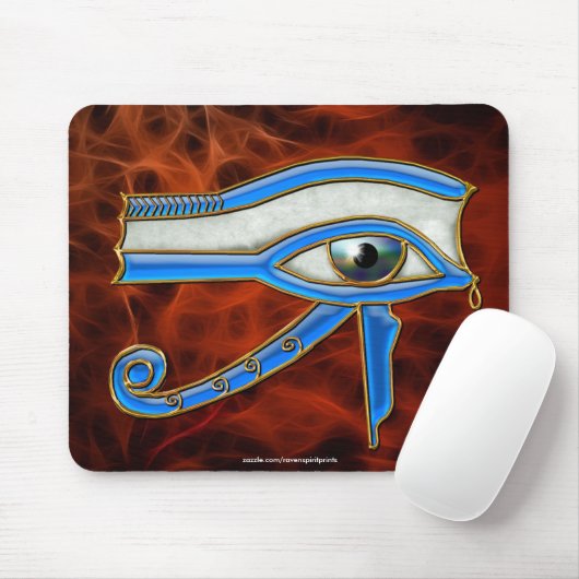 OGEN VAN HORUS, WADJET Egyptische Mousepad Muismat (Met muis)