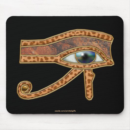OGEN VAN HORUS, WADJET Egyptische Mousepad Muismat (Voorkant)