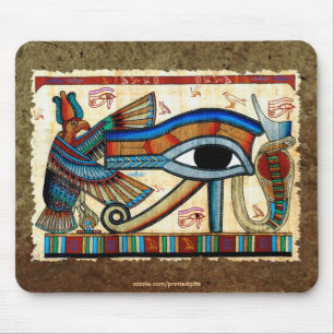 OGEN VAN HORUS, WADJET Egyptische Mousepad Muismat