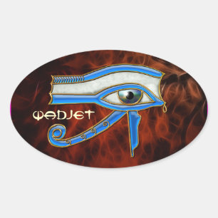 OGEN VAN HORUS Wedjit Wadjet Egyptian Art Stickers