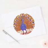 Ogen van India (bruin) Ronde Sticker (Envelop)