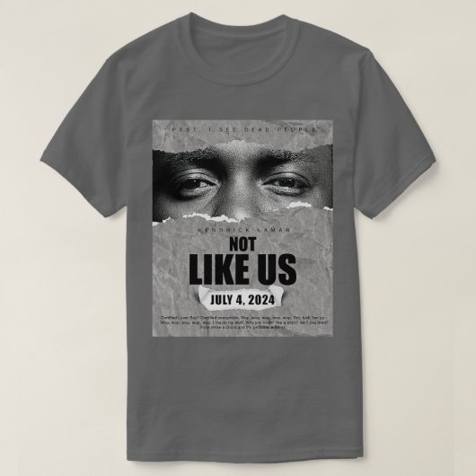 Ogen van Kendrick Lamar Hiphop Music T-shirt (Design voorkant)