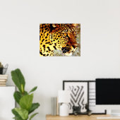Ogen van Luipaard Poster Print (Thuiskantoor)
