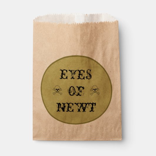 Ogen van Newt Witch's Potion Label Bedankzakje (Voorkant)