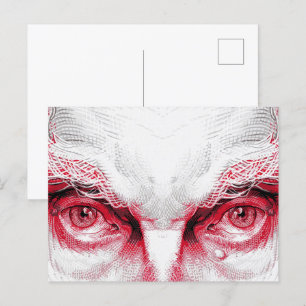 Ogen van Oude Kwaad – Rode Waarschuwing Briefkaart