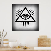 OGEN VAN PROVIDENCE ANCIENTE SYMBOOL POSTER (Keuken)