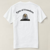 Ogen van vrijheid Adelaar Grafische T-shirt (Design achterkant)