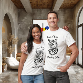 Ogen van Vuur, Hart van Rust - Majestueuze Tijger T-shirt