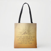 Ogen Vast op de Zon Tote Bag (Voorkant)