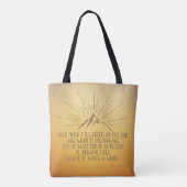 Ogen Vast op de Zon Tote Bag (Achterkant)