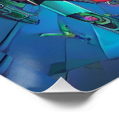 Ogen vliegen de astrale lucht in perfect poster (Hoek)