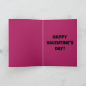 Ogen voor je oude vrouw met roze Valentijnsdag Feestdagen Kaart (Binnen)