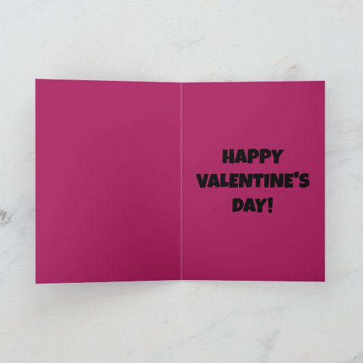 Ogen voor je oude vrouw met roze Valentijnsdag Feestdagen Kaart (Binnen)