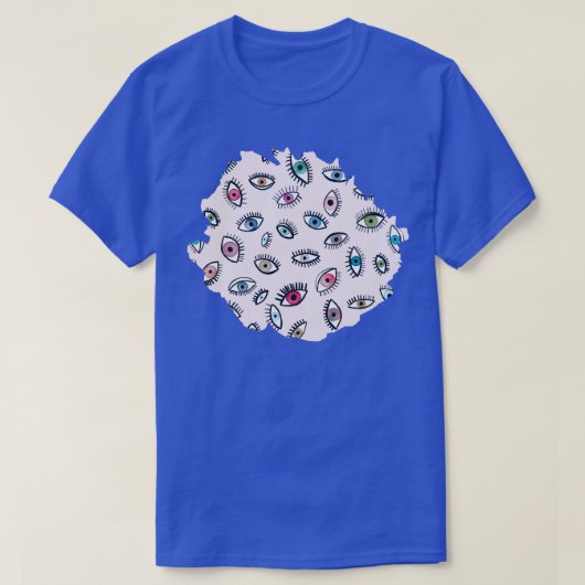 Ogen zien er roze uit t-shirt (Design voorkant)