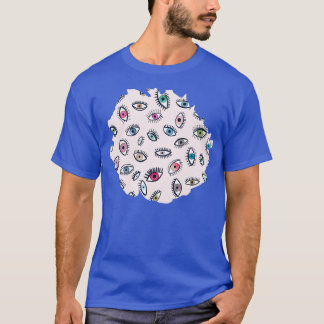 Ogen zien er roze uit t-shirt