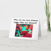 OGEN ZIJN GROTER DAN MIJN STOMACH KAART (Voorkant)