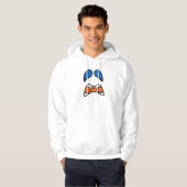 ogenblikkelijk spookkostuum hoodie (Voorkant volledig)
