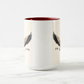 ogende koffie mok met patriottisch ontwerp (Midden)